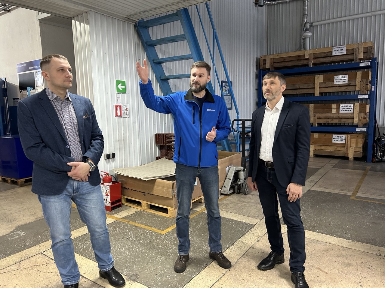 Заместитель председателя  Кемеровского отделения Союза машиностроителей России Алексей Редькин в ходе рабочей поездки посетил Кемеровский филиал компании GROUP SCHUMACHER.